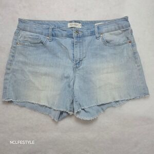 Jessica Simpson Forever Short Womens 32 Light Wash Denim Cutoff Jean Shorts